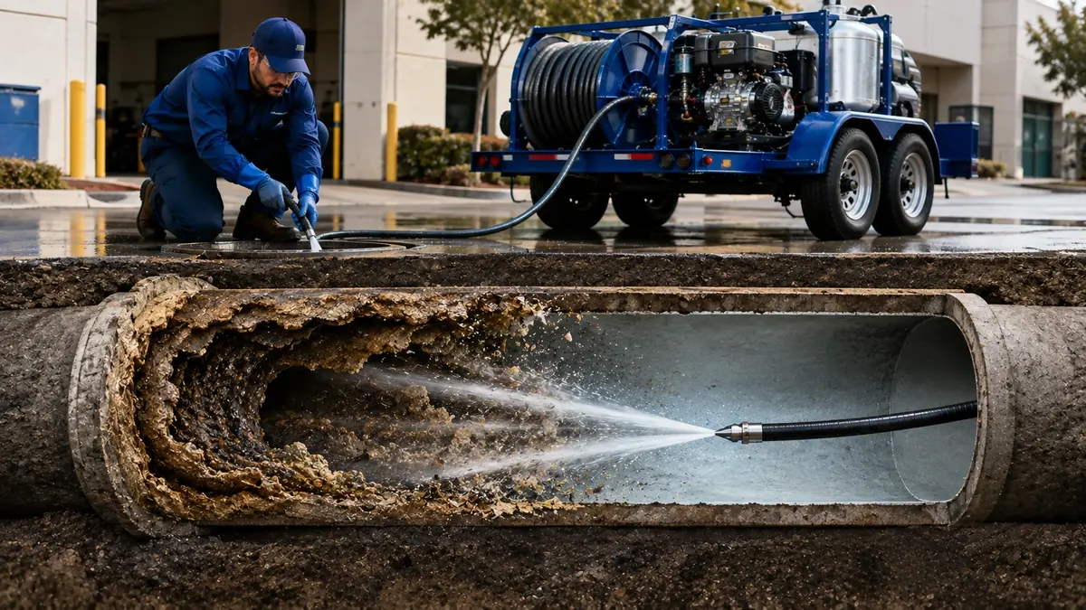 Sewer Pipe Descaling in Casmalia